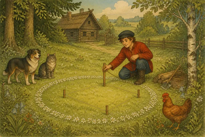 Illustration for "The Fairies' Dancing-Place": he selected for the site of it one of those beautiful green circles