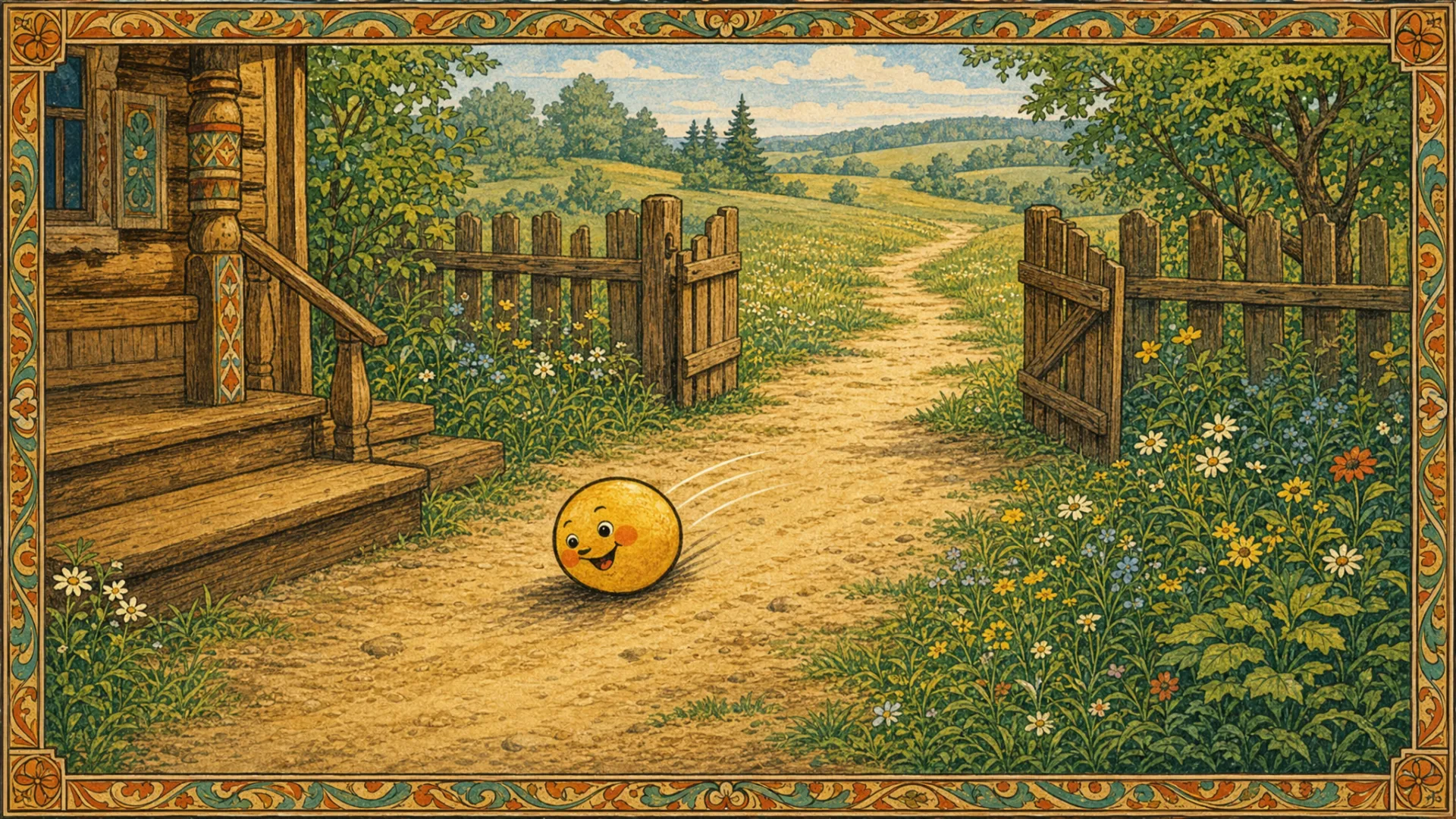 Illustration for "The Little Round Bun": 41.860-49.260