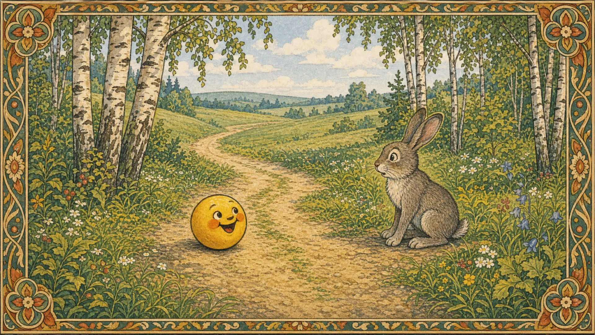 Illustration for "The Little Round Bun": 49.260-57.339