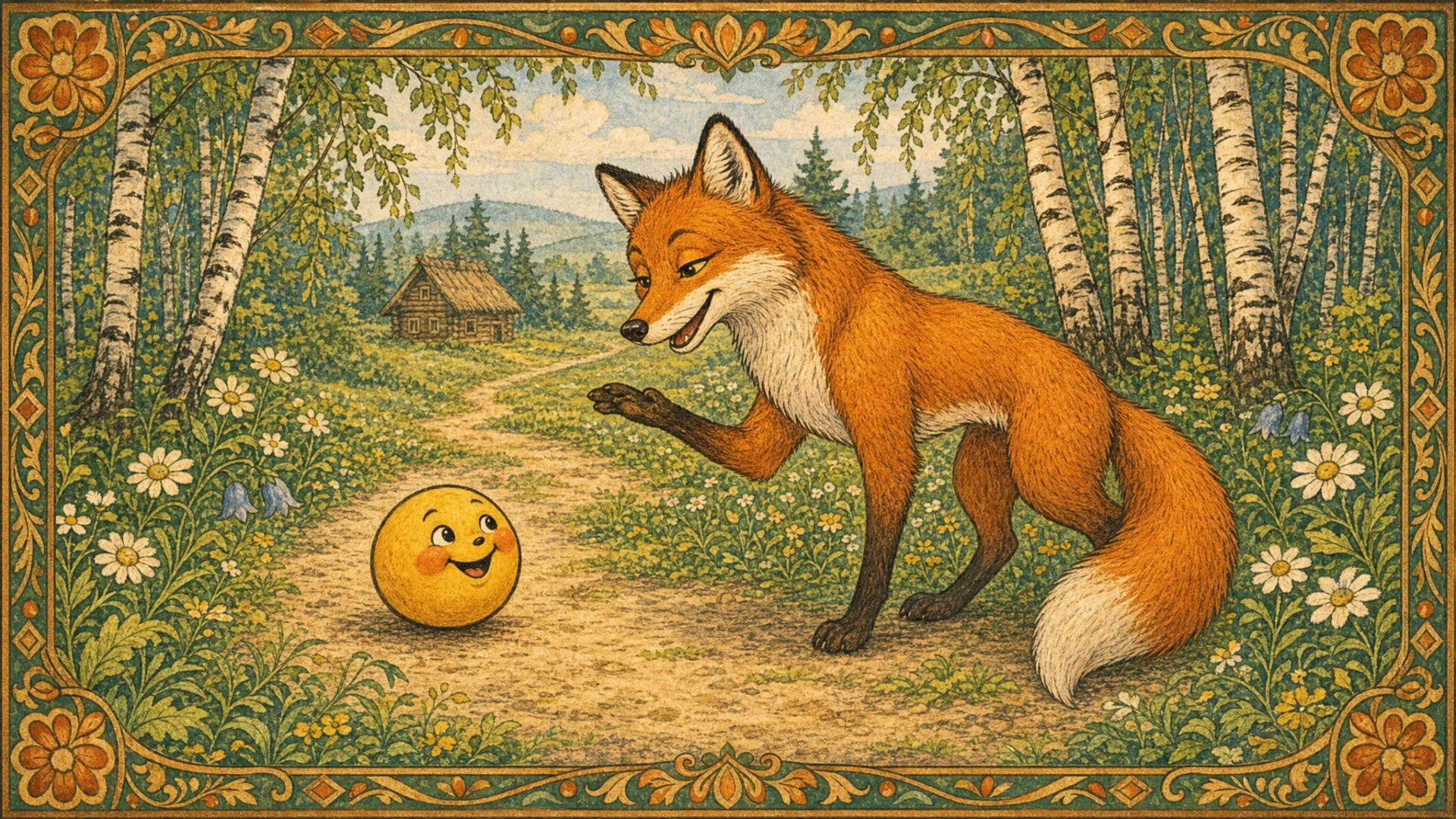 Illustration for "The Little Round Bun": 166.260-171.886