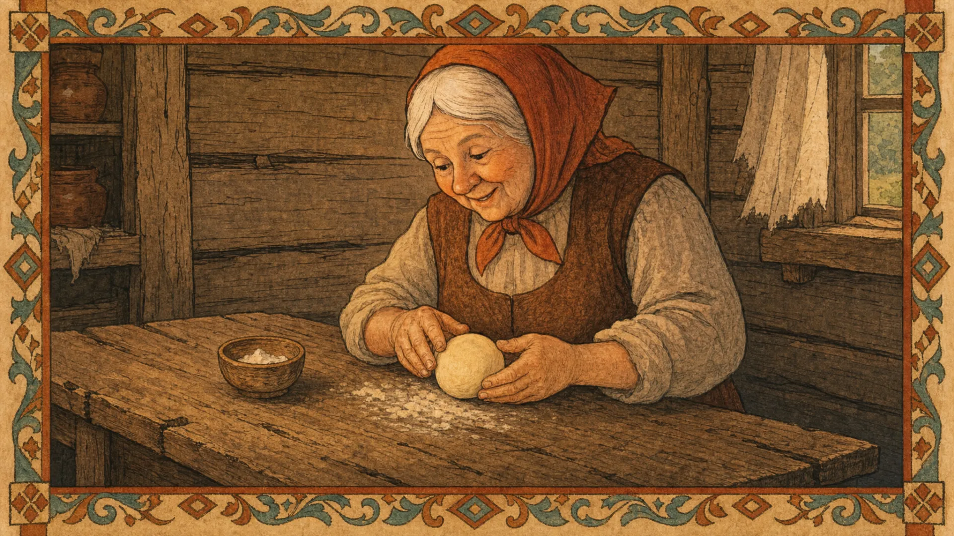 Иллюстрация к сказке «Колобок»: 21.500-25.600